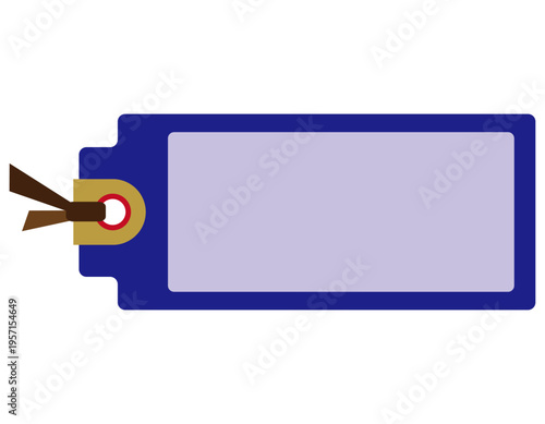シンプルなタグのイラスト　フレーム　枠　付箋
