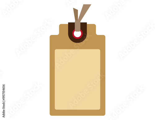 シンプルなタグのイラスト　フレーム　枠　付箋