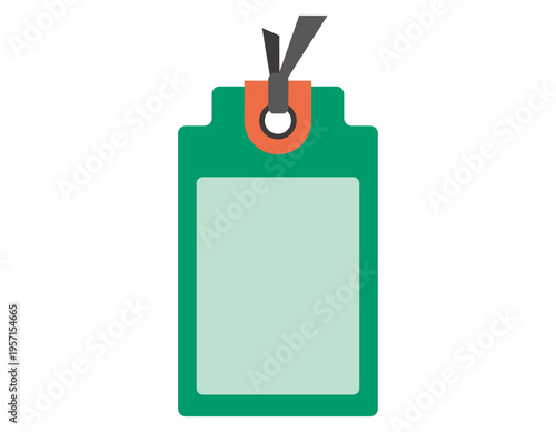 シンプルなタグのイラスト　フレーム　枠　付箋