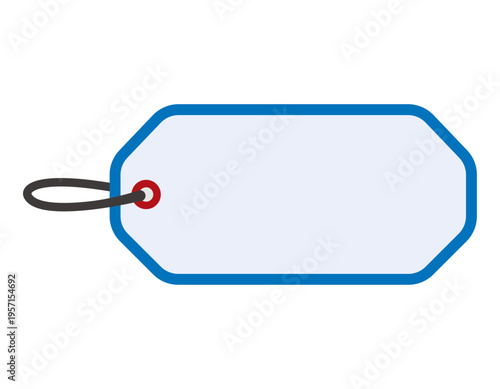 シンプルなタグのイラスト　フレーム　枠　付箋