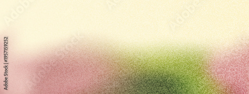Textured grain pastel gradient background with gritty spray noise. Soft blurred floral vector landscape with pink botanical texture. Ethereal grainy beige ivory and dreamy haze gradation.