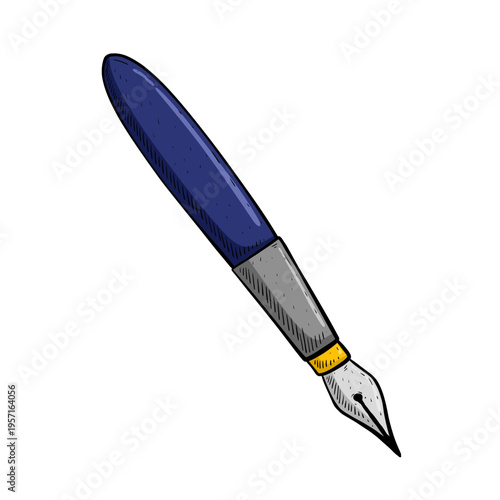 fountain pen isolated