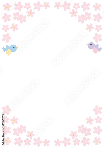 ふんわり可愛い賞状シリーズ パステルカラーの賞状用フレーム素材（文字なし・がんばったで賞・枠のみ）