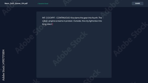 Wallpaper Mural Screenplay Script Editor Interface for Film Production with Scene Drafting and Collaborative Sharing Torontodigital.ca