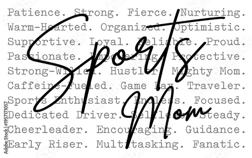 Sports Mom Typography Game Day T-Shirt Design Vector