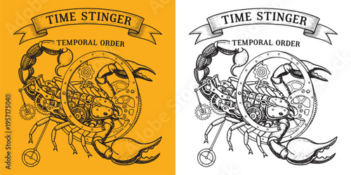 Time Stinger Temporal Order Steampunk Clockwork Scorpion