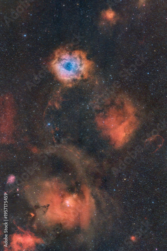 Rosette Nebula NGC 2237 emission nebula in Monoceros constellation