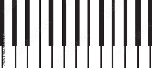 Black and white piano keys arranged in a repeating vertical pattern