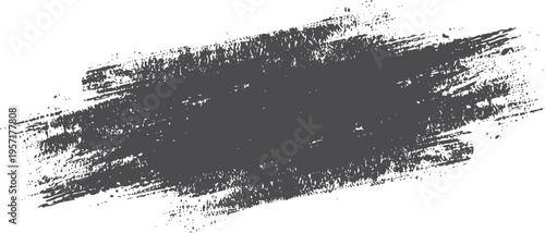 Dark gray charcoal brush stroke texture on a white background