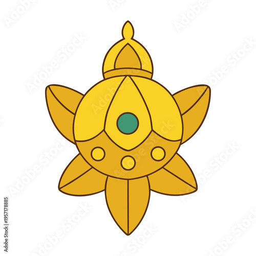 A radiant gold ostensorium shines with sacred elegance, its intricate details framing the holy host. A symbol of devotion, it glows with reverence and timeless spiritual beauty.
