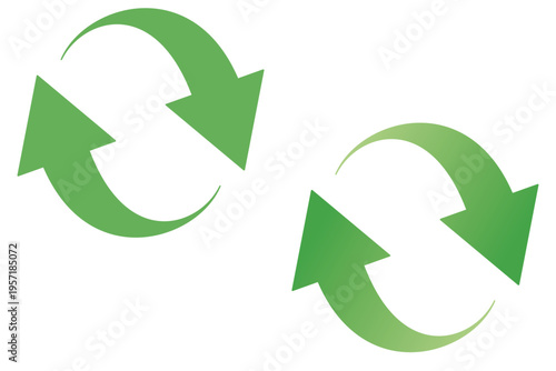 リサイクルのイメージの矢印イラスト