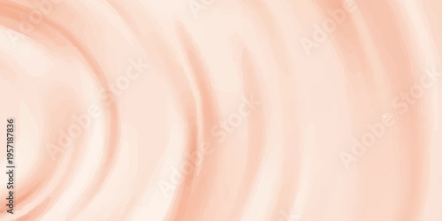 Strawberry cream yogurt swirl vortex background. Pale pink milk texture with spiral pattern, soft pastel colored abstract dairy product bg. Smoothie or ice cream decoration, food packaging element.