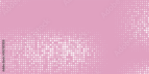 white polka dots pattern over hot pink useful as a background good effect