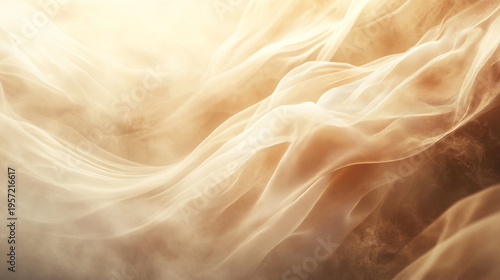 Soft silky fabric texture in motion, close up, pastel color 