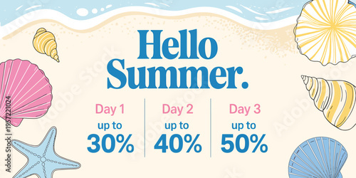 Hello Summer sale discount offer