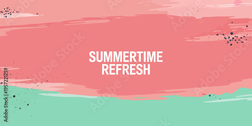 Summertime refresh colorful background design