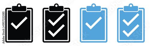 Clipboard Icon Vector Document, Checklist Office Management Design.