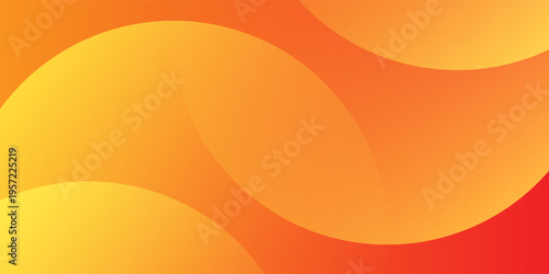 Minimal geometric background. Orange elements with fluid gradient. Dynamic shapes composition. Eps10 vector