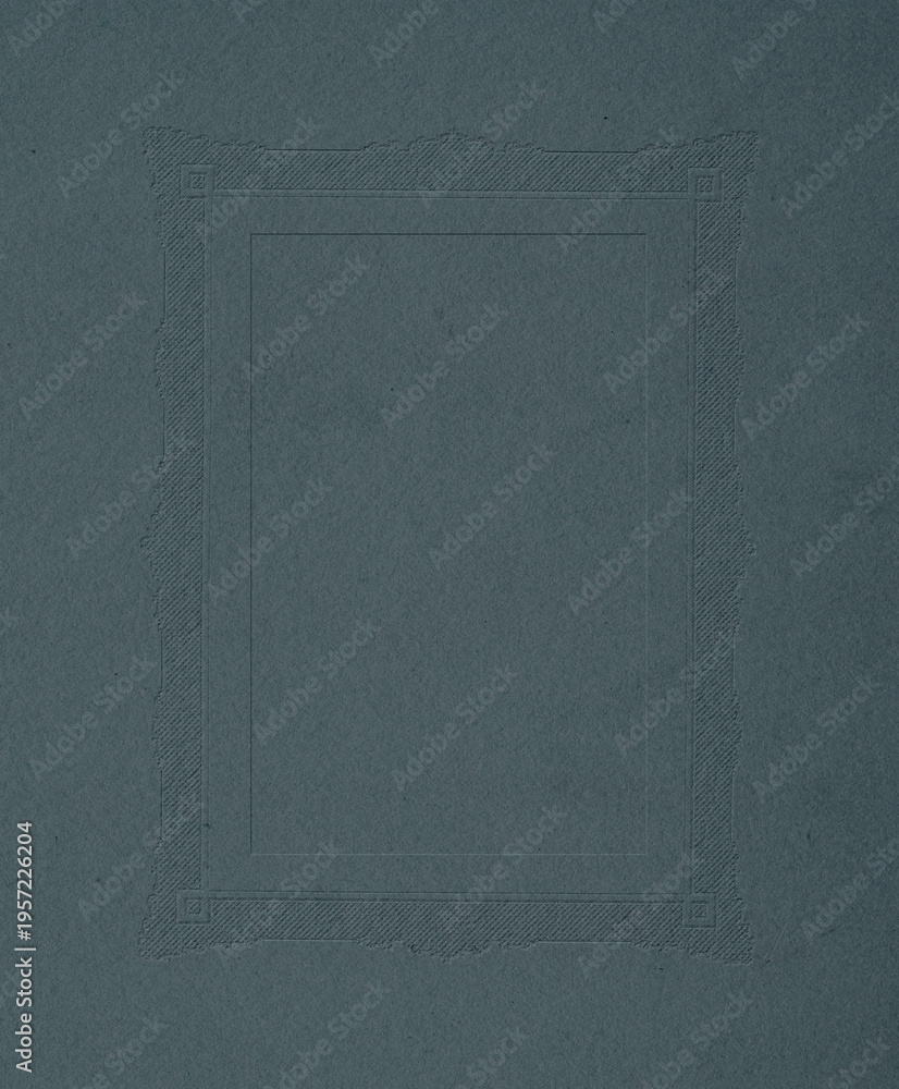 Fototapeta premium Decorative frame pattern on dark textured background