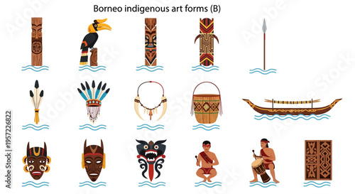 Borneo indigenous art forms and culture 1.