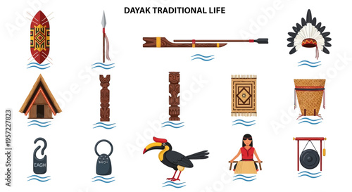 Dayak Traditional Life And Culture.