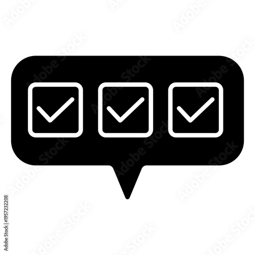 Survey icon vector. Poll Illustration sign. Questionnaire symbol. Feedback logo.