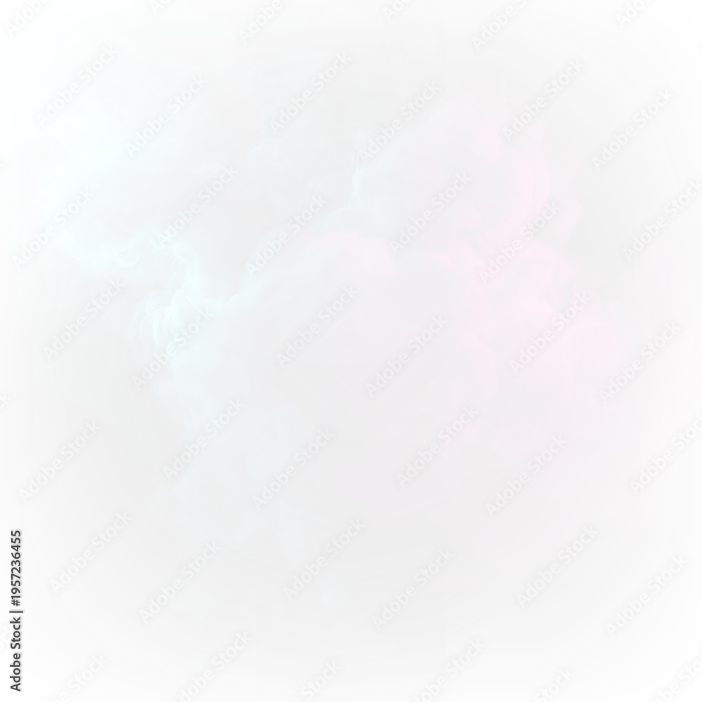 Fototapeta premium Bright pink and blue smoke swirling on a transparent background creating a modern design in a creative setting