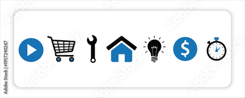 Mega set of vector solid icons. Contains such icon collection as marketing, business process,
commerce, learning, shopping, industry, Stock,Video,Templates
customer service, branding, analytics, Duoto