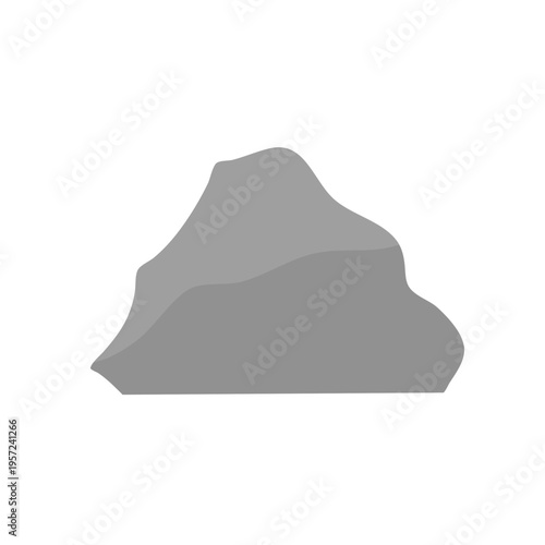 Rock shape flat icon