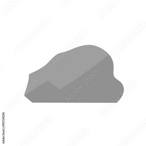 Rock shape flat icon