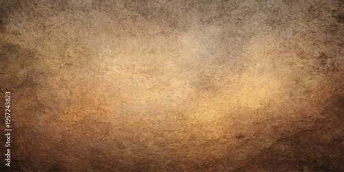 Aged brown leather and vintage parchment paper textures blend into a worn grunge surface with a stained antique pattern for a retro aesthetic design backdrop