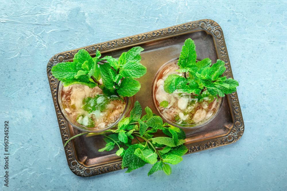 custom made wallpaper toronto digitalMint Julep, the classic Kentucky Derby cocktail, with fresh mint and crushed ice