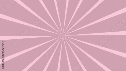 Bright sunburst retro looping animation. Sunburst lines rotating with spinning retro vignette rays. Radial speed lines from middle to the outside. Cartoon style retro comic background animation.