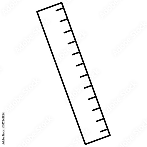 Wallpaper Mural outline illustration of a straight ruler  Torontodigital.ca