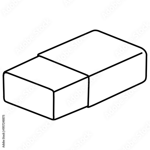 Wallpaper Mural outline illustration of an eraser  Torontodigital.ca