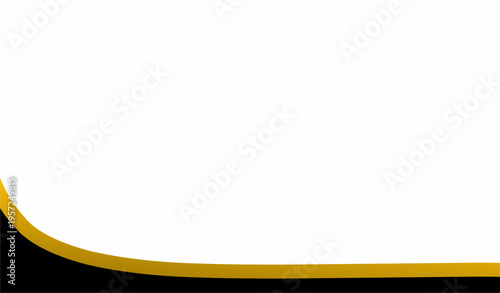 Elegant minimal background with black base and gold curved