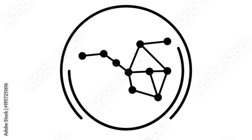 Minimalist Taurus Constellation Design