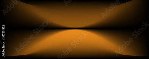 Abstract gradient podium background. black, gold, brown, 3D studio background. Clean scene for product presentation mockup template. eps 10