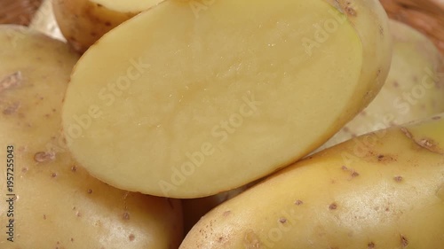 Fresh Potatoes in a basket