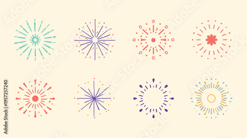 A minimalist background featuring scattered coral-colored shapes on a pale yellow canvas. Perfect for website headers, social media graphics, or brand