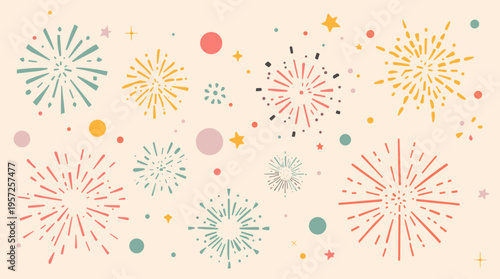 A minimalist composition with vibrant shapes against a soft background. Ideal for backgrounds, website design, or adding a modern touch to marketing m