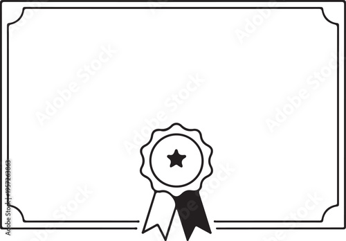 Professional Achievement Certificate Template with Ribbon

Diploma of Excellence Award Certificate Illustration

Blank Certificate of Appreciation with Seal and Ribbon