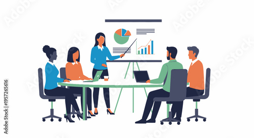 Business people in a meeting room.