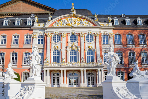 Entrance to the historic palace in Trier, Germany