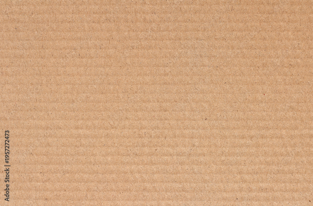 Fototapeta premium Cardboard sheet texture background, detail of recycle brown paper box pattern.