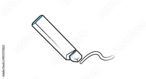 Tube with squeezed out substance.