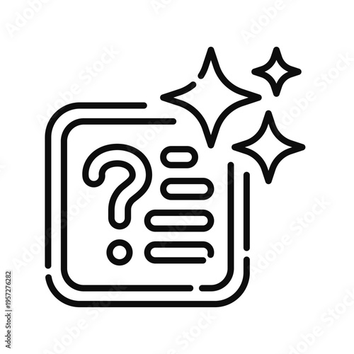 Question Answering Icon Professional UI Symbol for AI Knowledge Retrieval