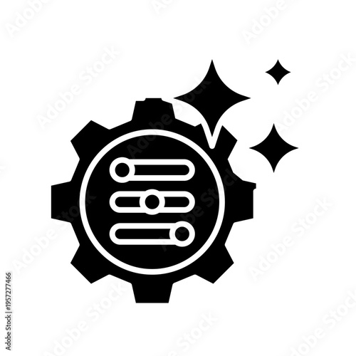 Fine Tuning Icon Professional UI Symbol for AI Model Optimization,