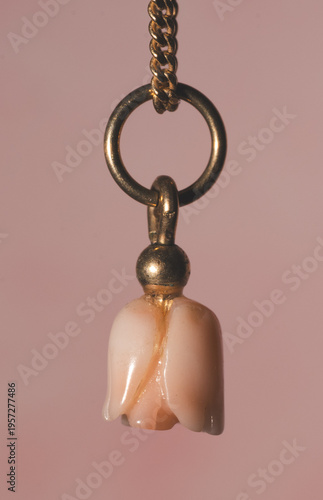 Pink flower pendant