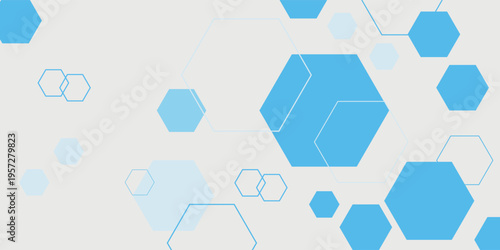 Abstract.modern blue hexagon banner background. Eps10 vector